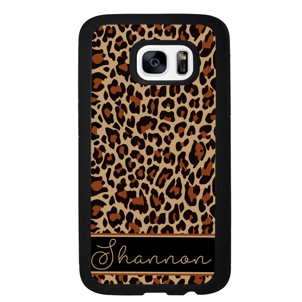 Brown Leopard Skin Personalized | Samsung Phone Case