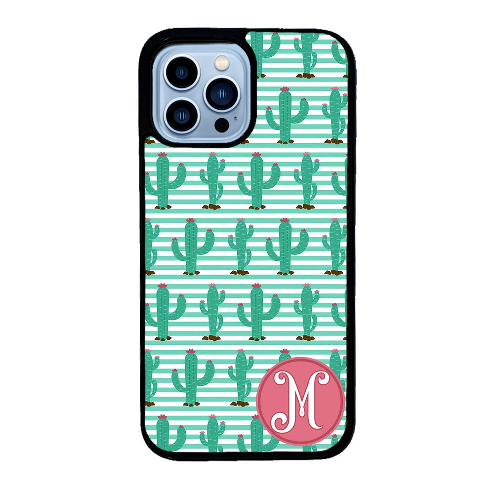 Cute Cactus Initial | Apple iPhone Case