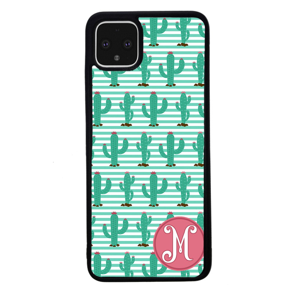 Cute Cactus Initial | Google Phone Case