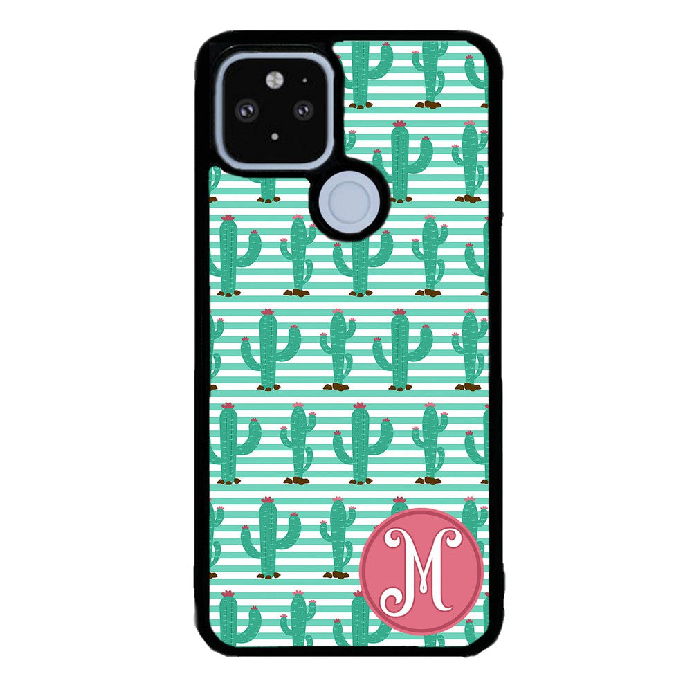 Cute Cactus Initial | Google Phone Case