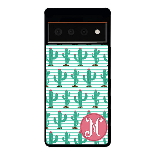 Cute Cactus Initial | Google Phone Case