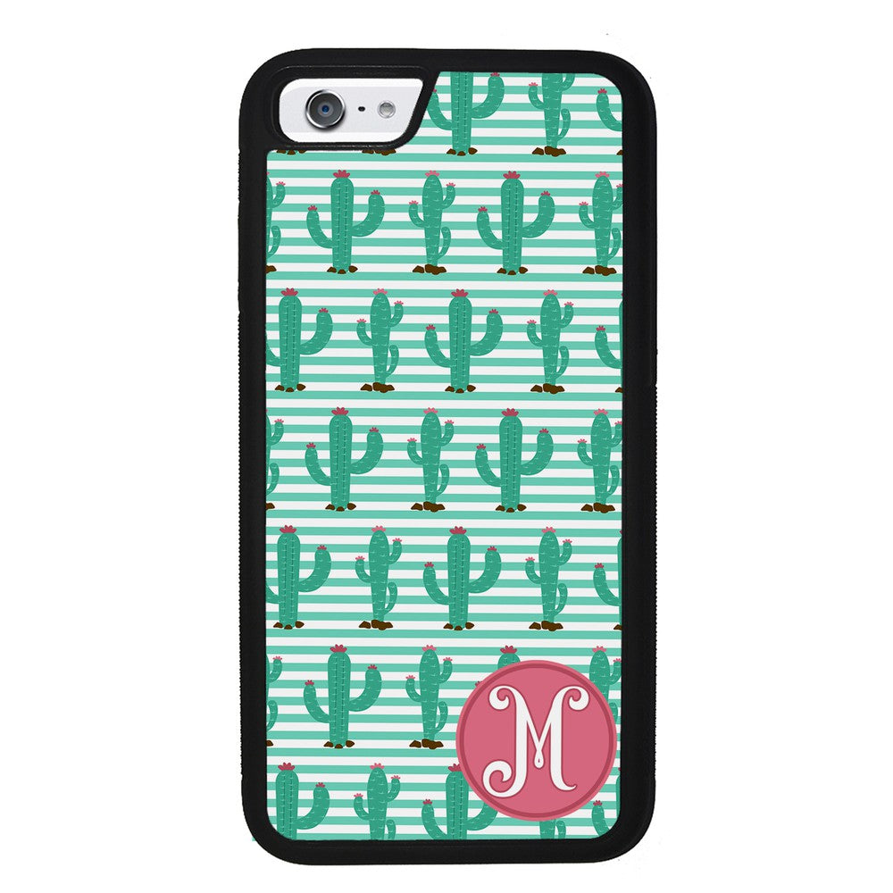 Cute Cactus Initial | Apple iPhone Case
