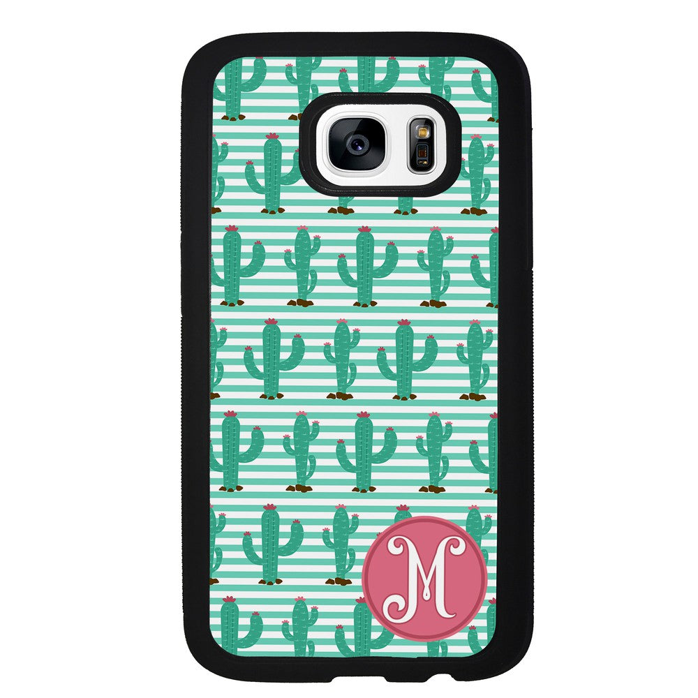 Cute Cactus Initial | Samsung Phone Case