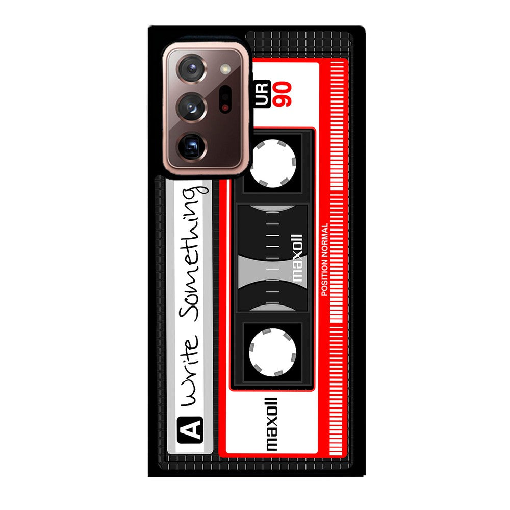Cassette Tape Black and Red Personalized | Samsung Phone Case