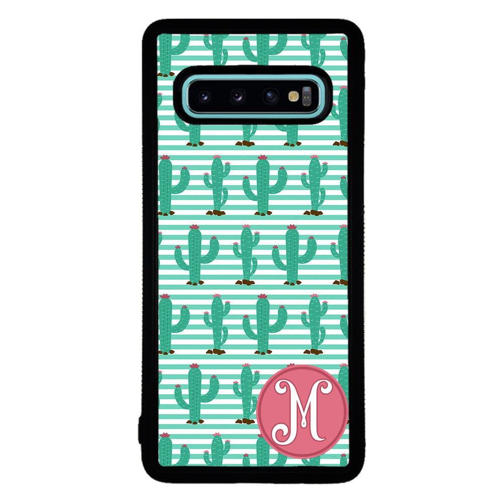 Cute Cactus Initial | Samsung Phone Case
