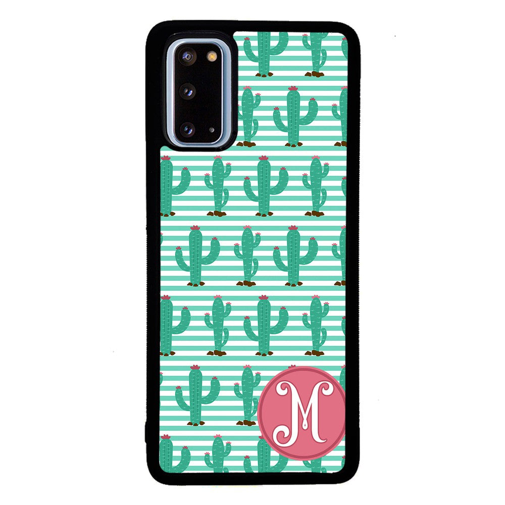 Cute Cactus Initial | Samsung Phone Case