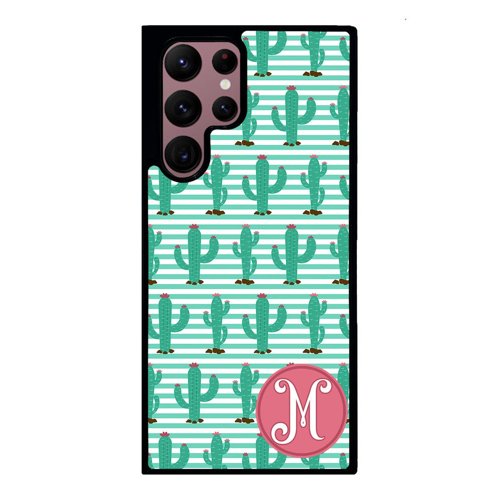 Cute Cactus Initial | Samsung Phone Case