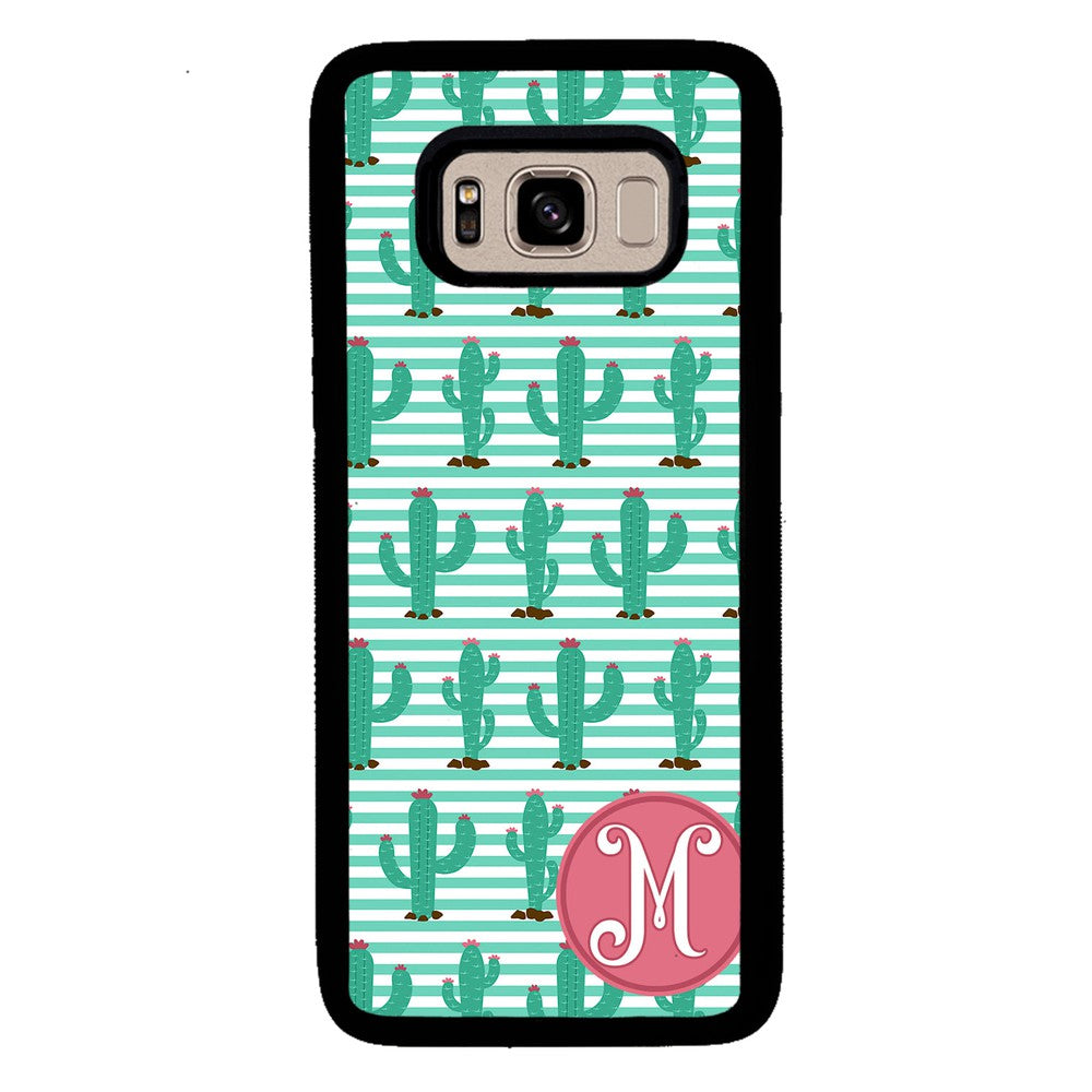 Cute Cactus Initial | Samsung Phone Case