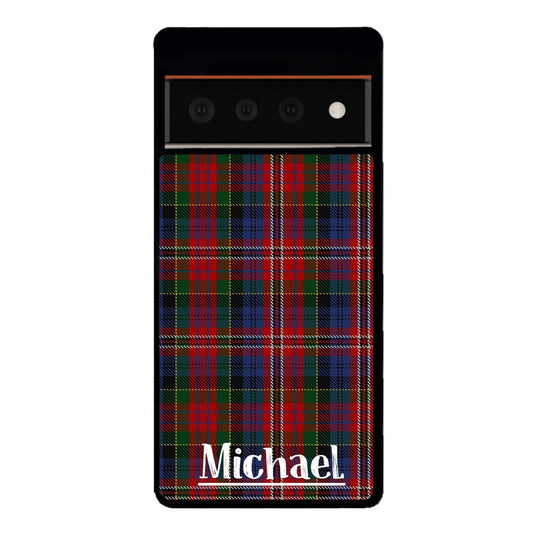 Plaid Tartan Sweater Green Blue and Red Personalized | Google Phone Case