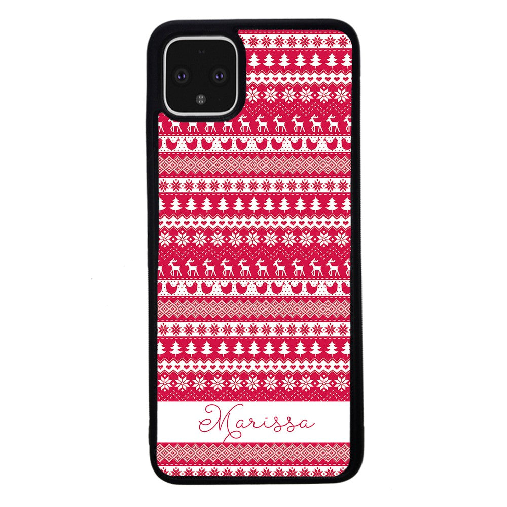 Christmas Sweater Personalized | Google Phone Case