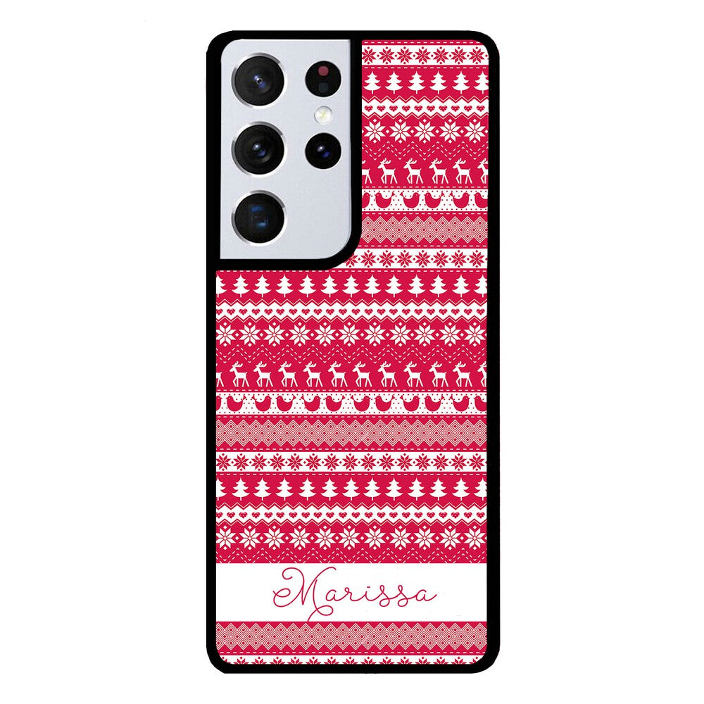 Christmas Sweater Personalized | Samsung Phone Case