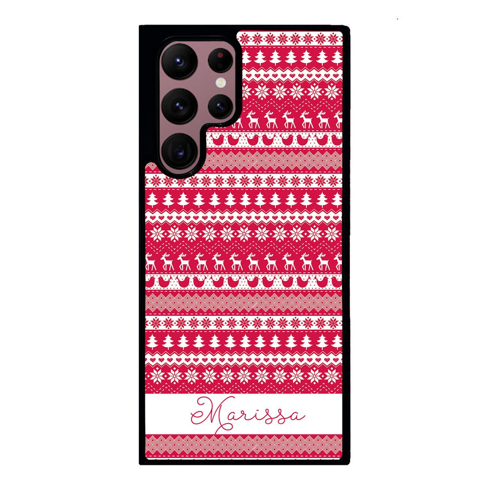 Christmas Sweater Personalized | Samsung Phone Case