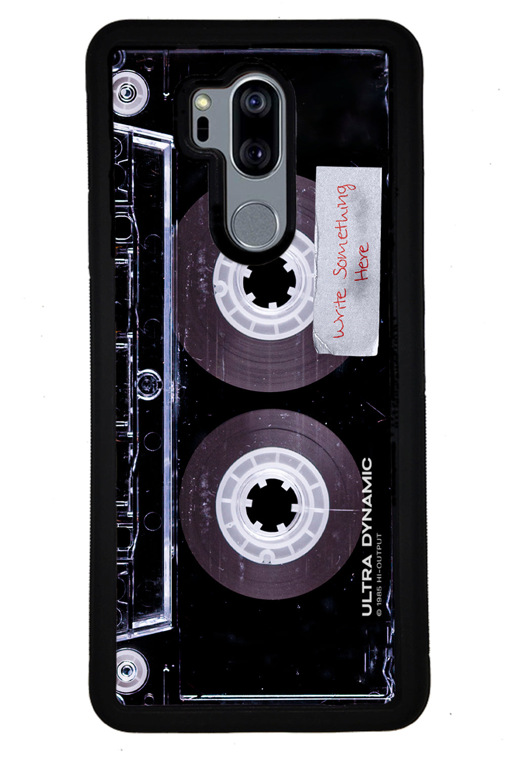 Clear Black Retro Cassette Tape Personalized | LG Phone Case