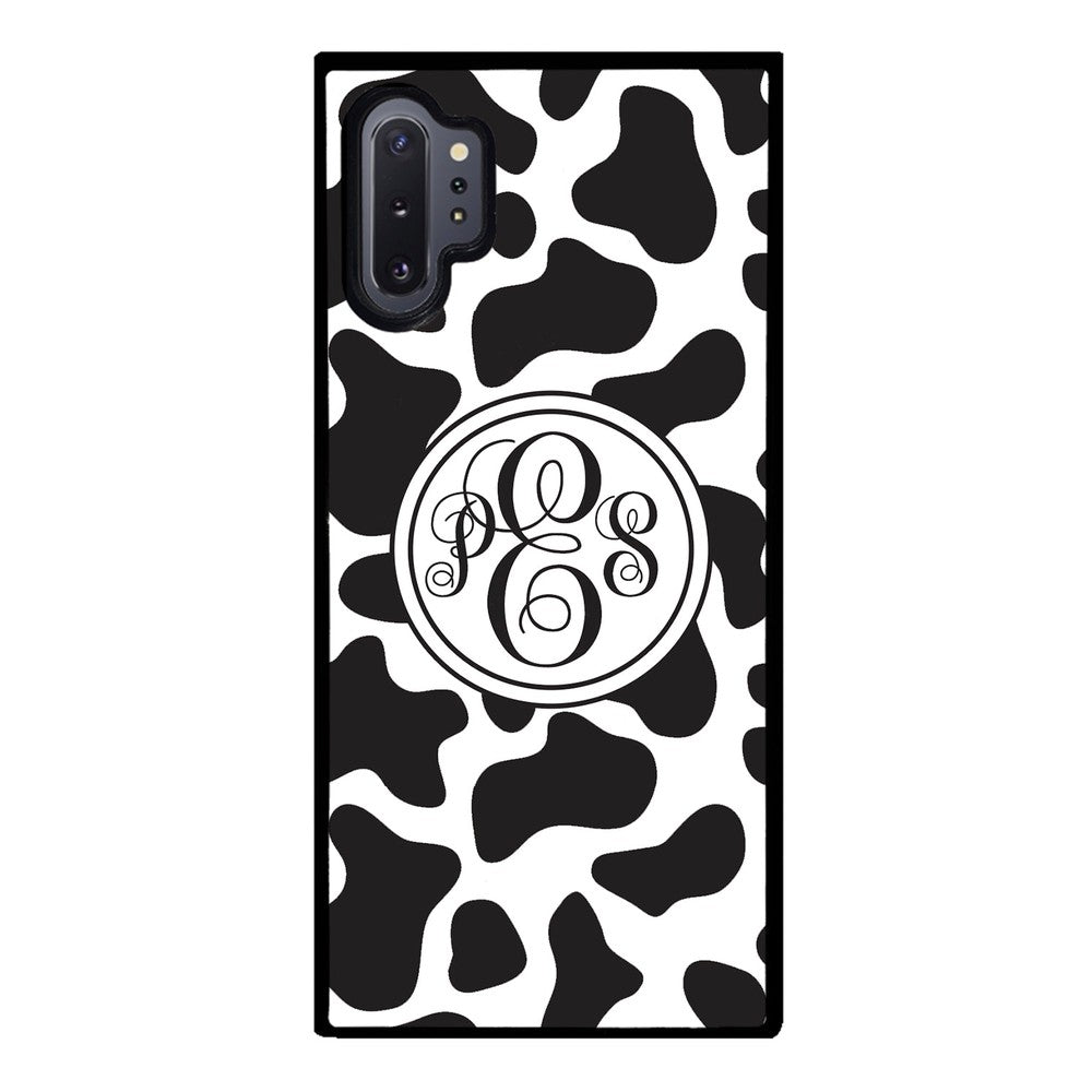 Cow Texture Monogram | Samsung Phone Case
