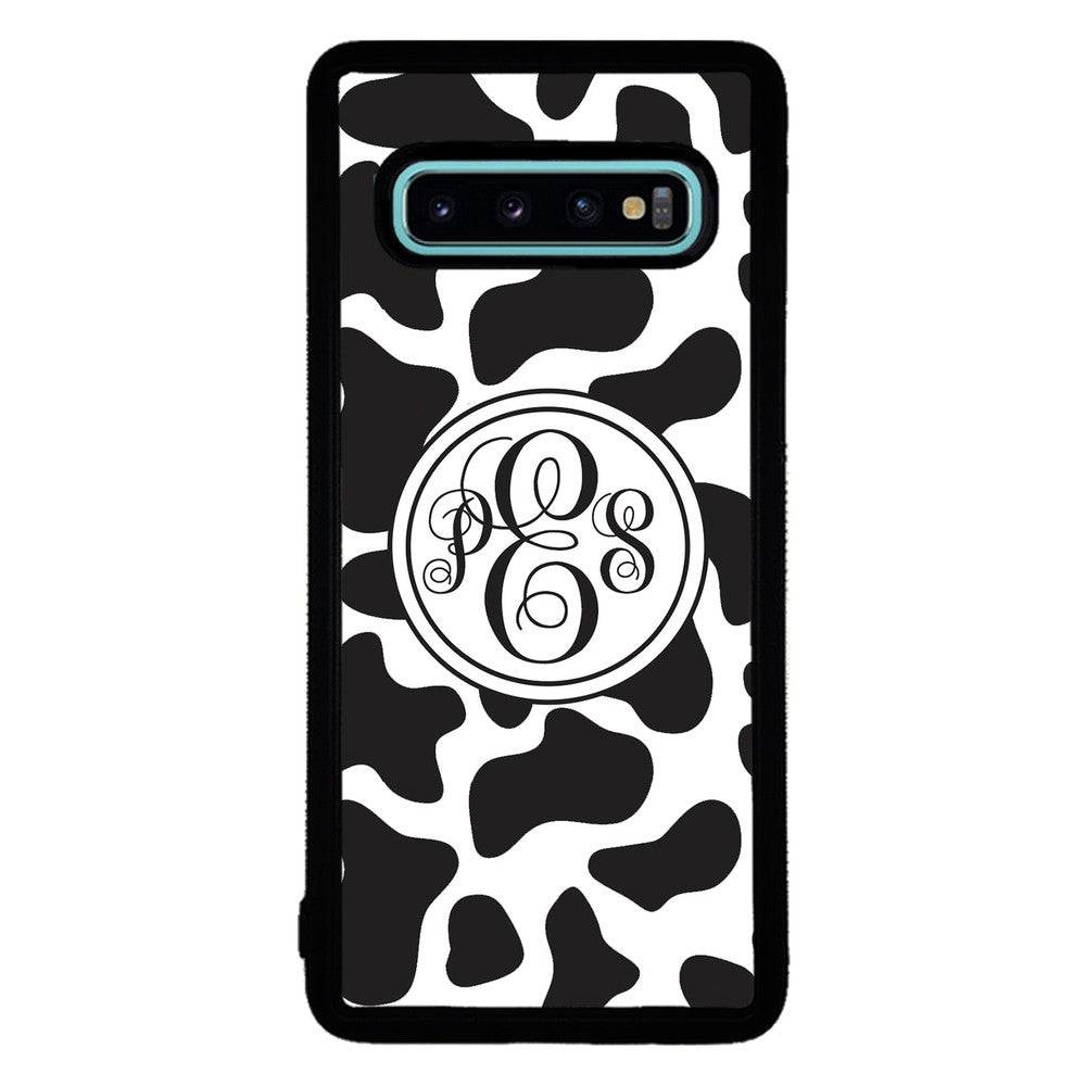 Cow Texture Monogram | Samsung Phone Case