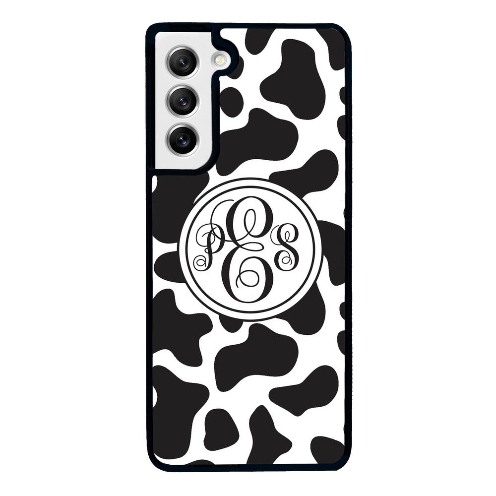 Cow Texture Monogram | Samsung Phone Case