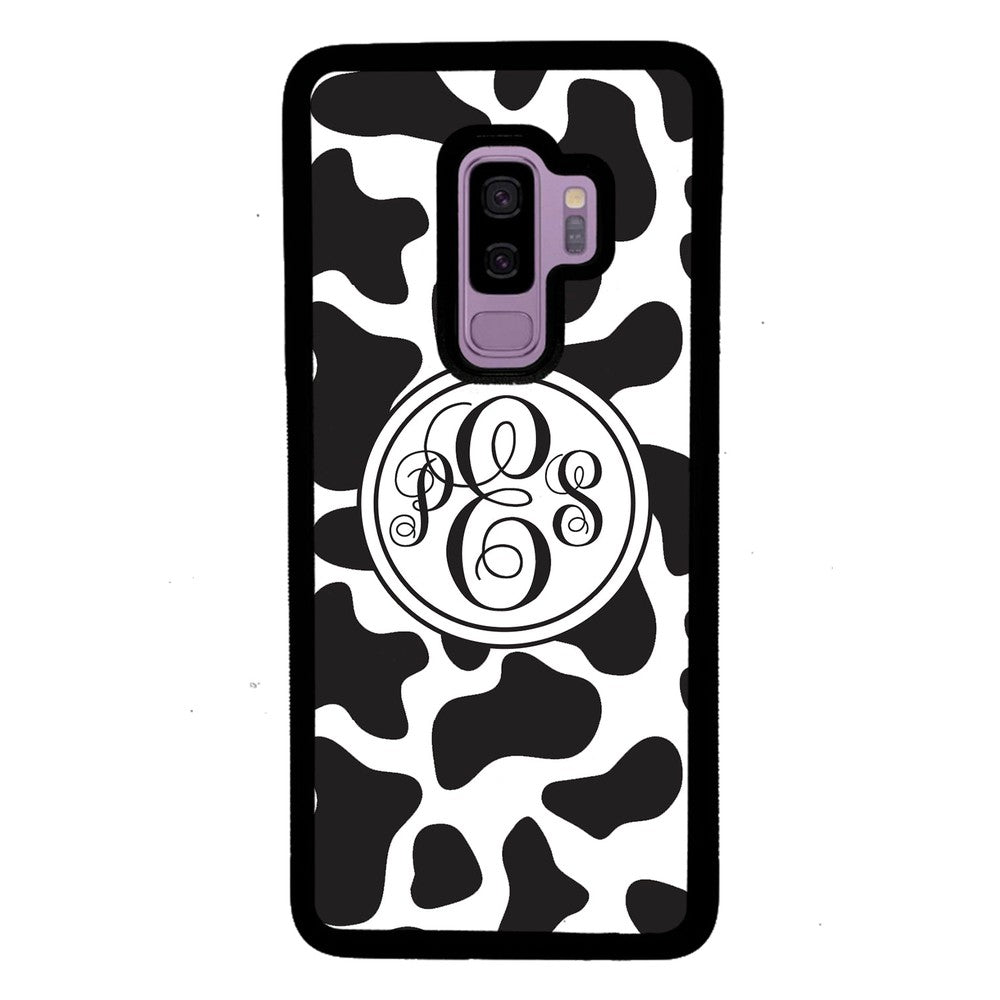 Cow Texture Monogram | Samsung Phone Case