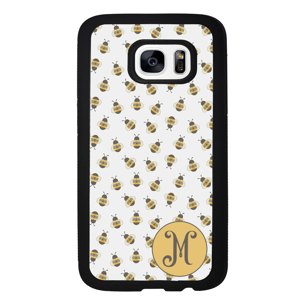 Cute Little Honey Bees Initial | Samsung Phone Case