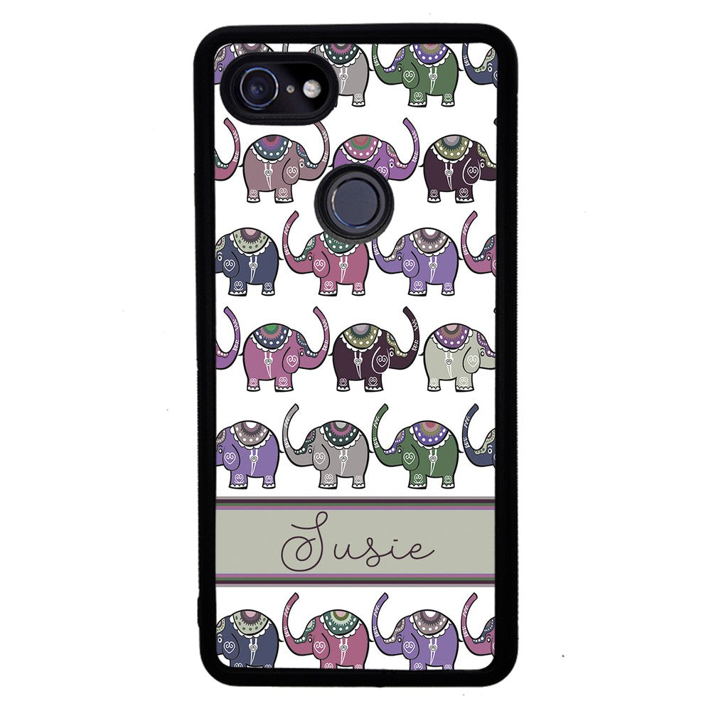 Elephant Tribal Pastel Personalized | Google Phone Case
