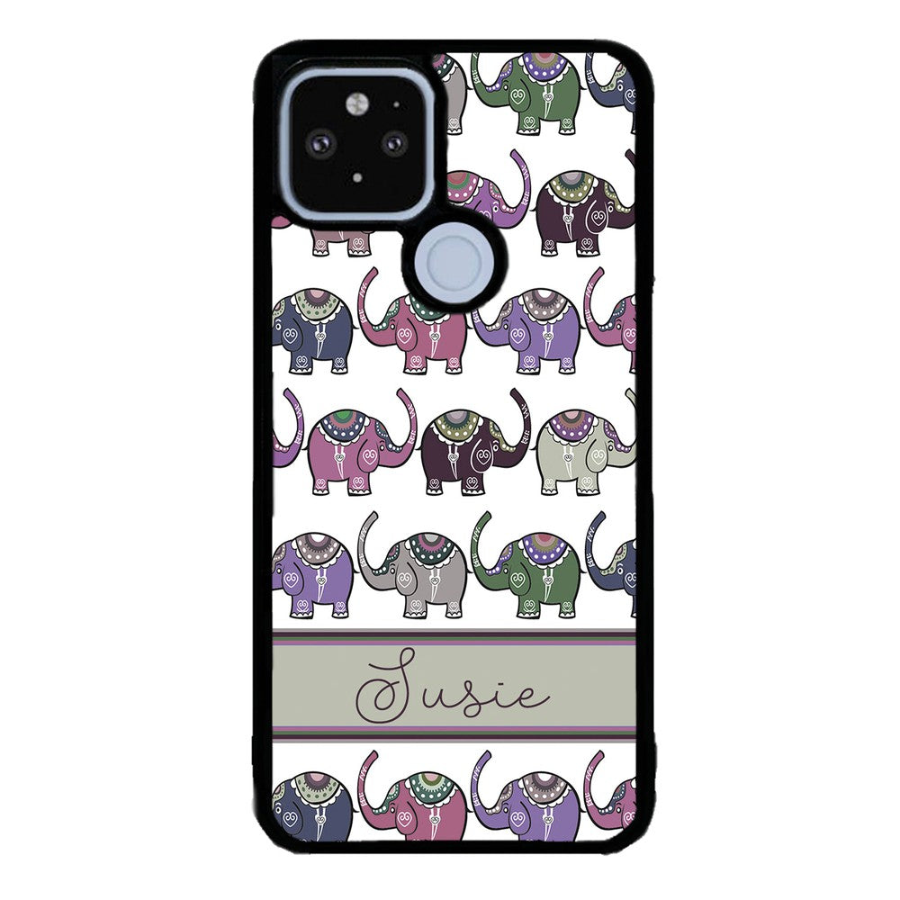 Elephant Tribal Pastel Personalized | Google Phone Case