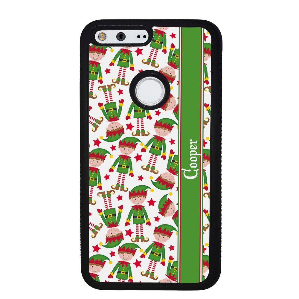 Funny Elf Christmas Workers Personalized | Google Phone Case