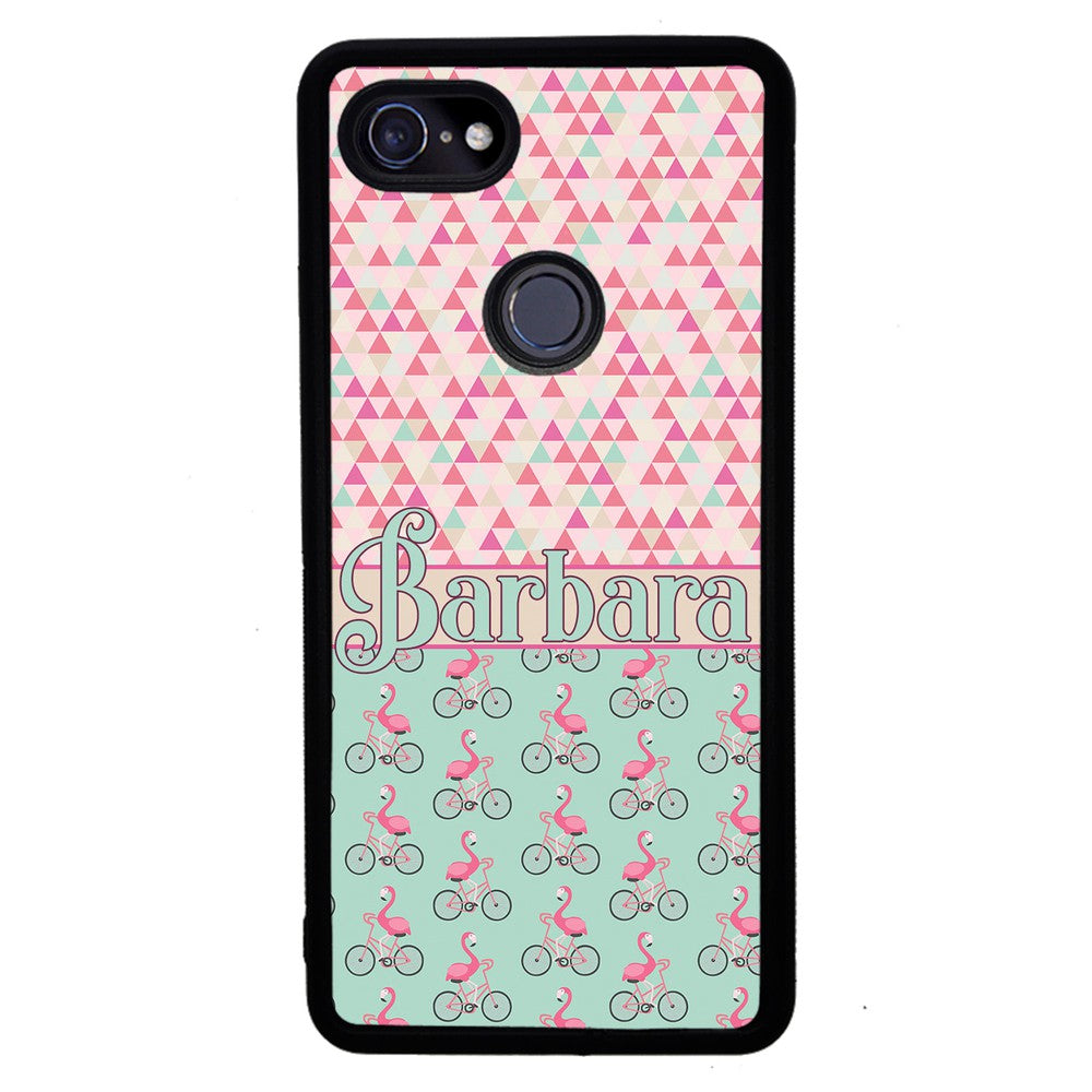 Flamingo's on Bicycle's Personalized | Google Phone Case