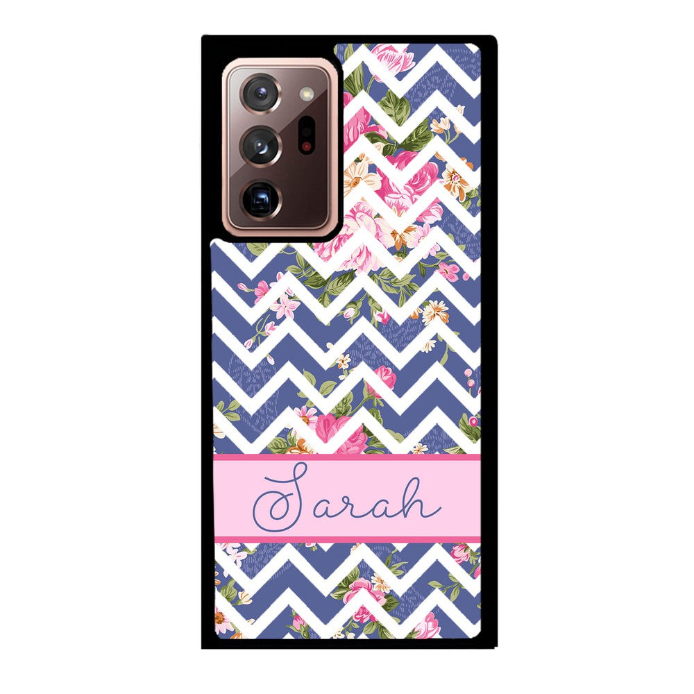 Flower Chevron Personalized | Samsung Phone Case