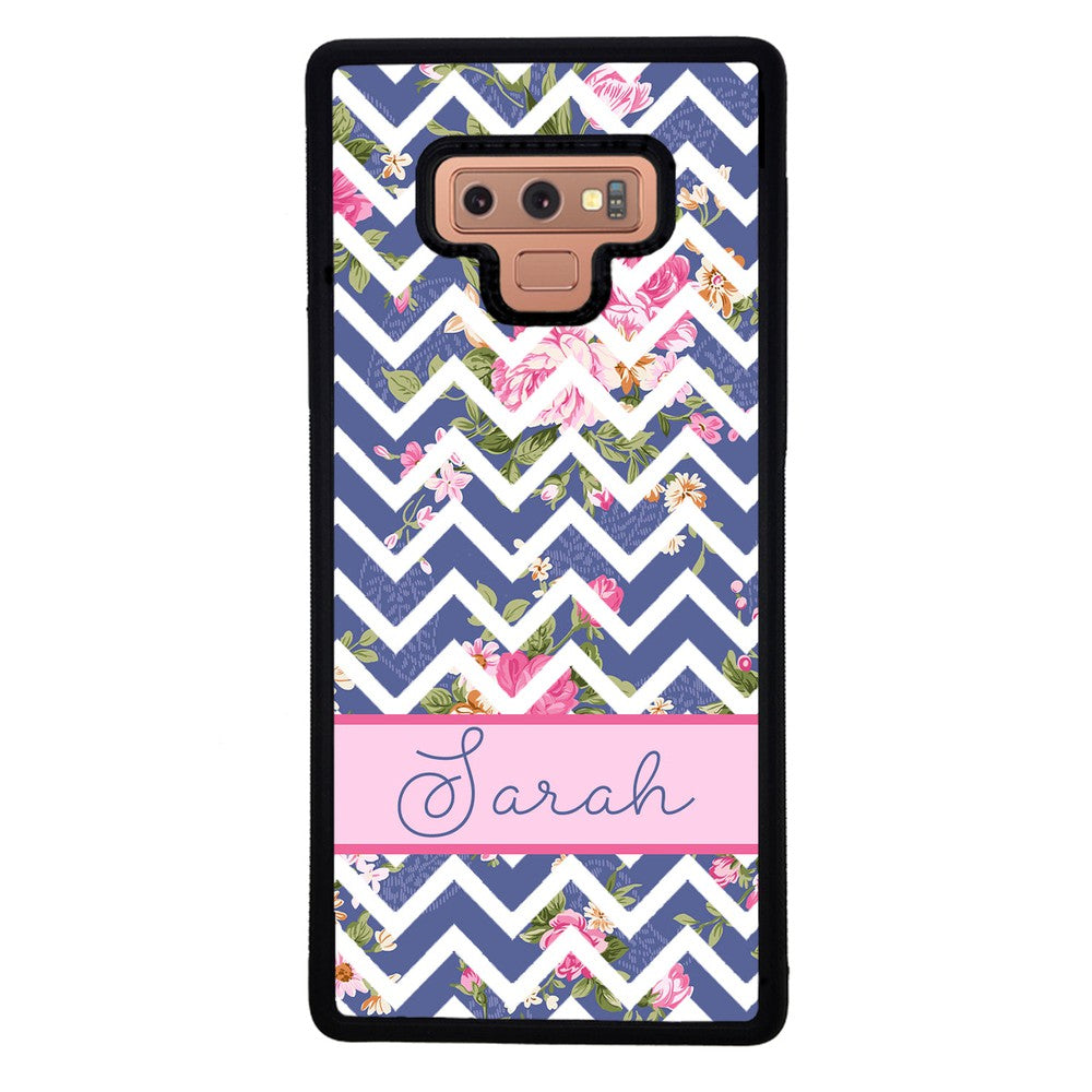 Flower Chevron Personalized | Samsung Phone Case