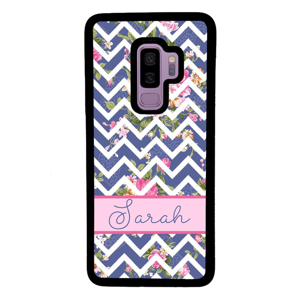 Flower Chevron Personalized | Samsung Phone Case