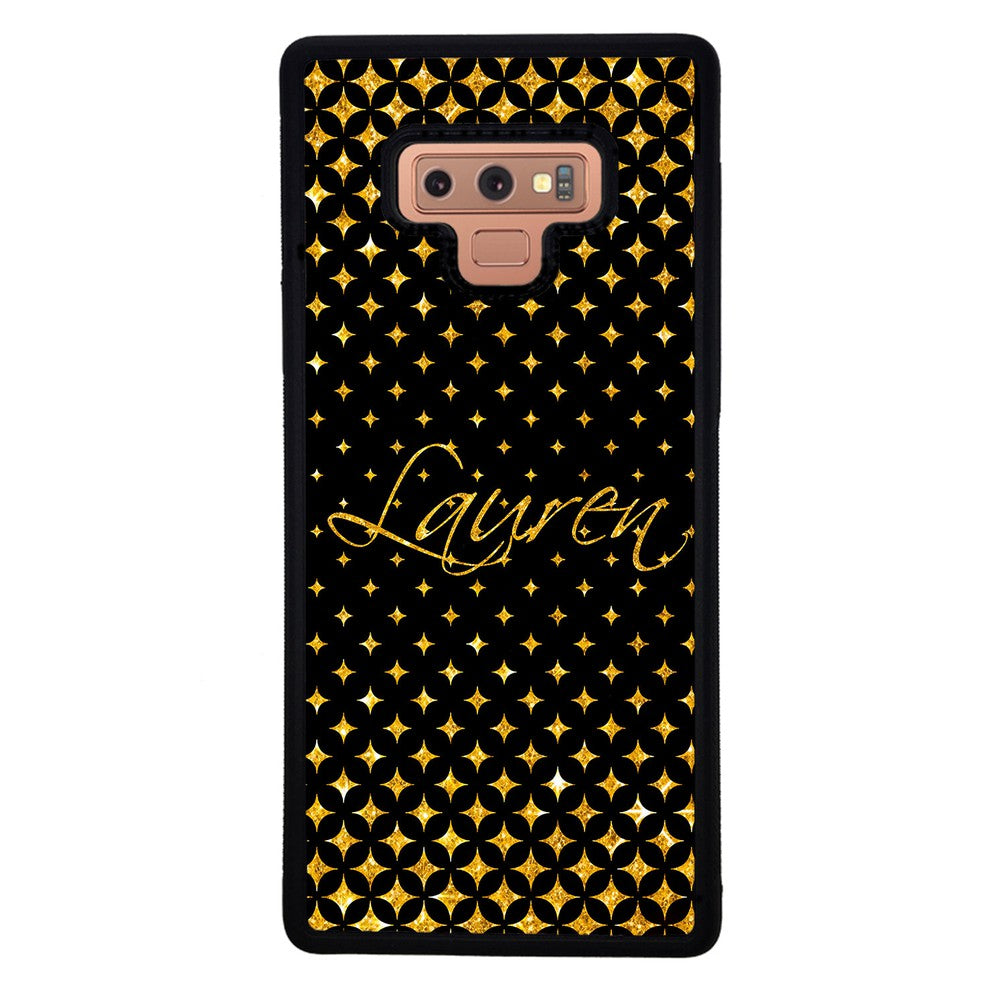 Golden Diamonds Personalized | Samsung Phone Case