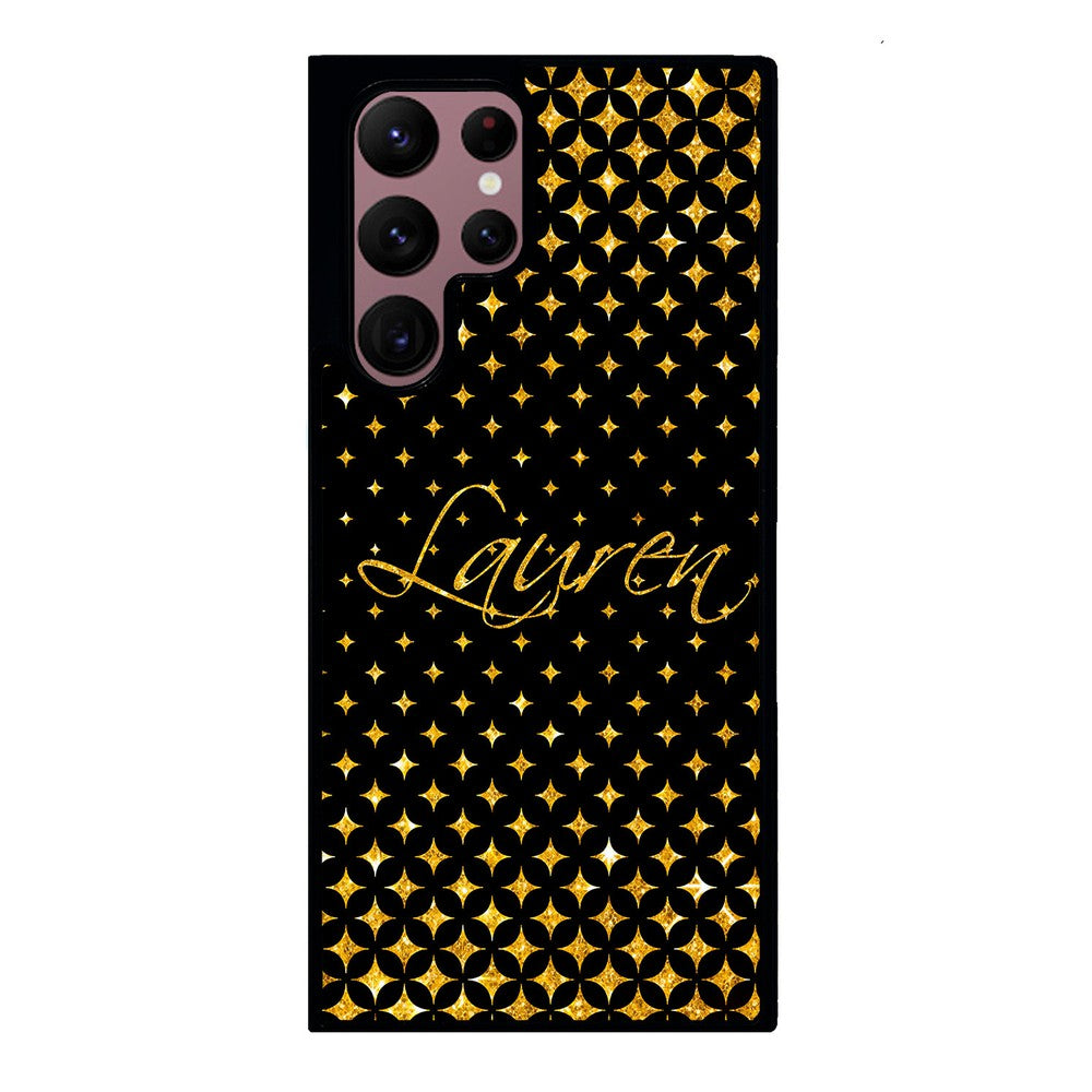 Golden Diamonds Personalized | Samsung Phone Case