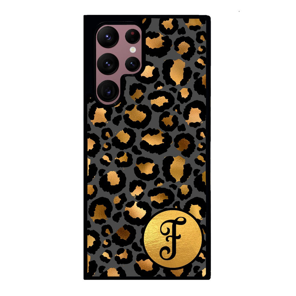 Gold Foil Leopard Skin Personalized | Samsung Phone Case