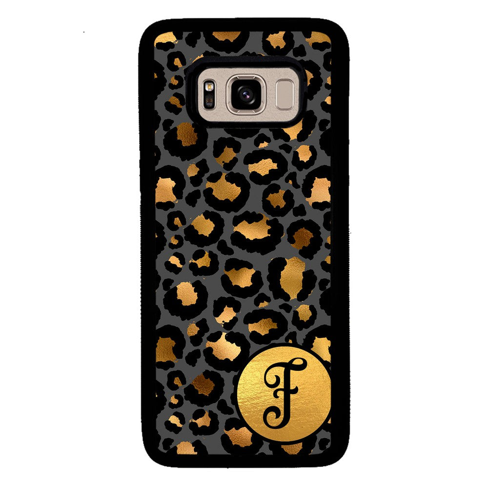 Gold Foil Leopard Skin Personalized | Samsung Phone Case