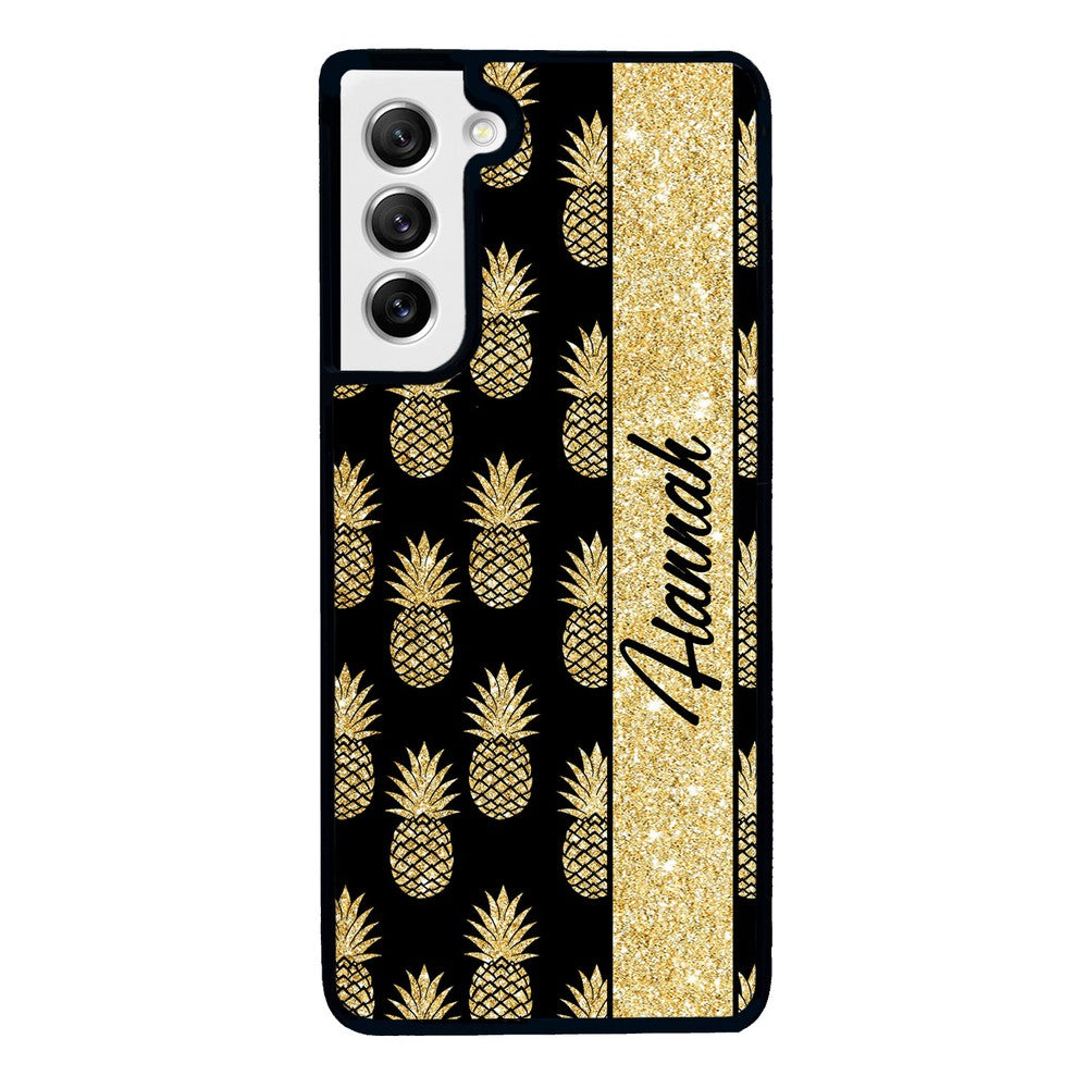 Golden Pineapples Personalized | Samsung Phone Case