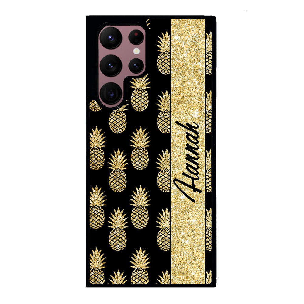 Golden Pineapples Personalized | Samsung Phone Case