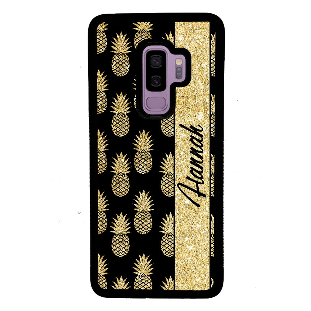 Golden Pineapples Personalized | Samsung Phone Case
