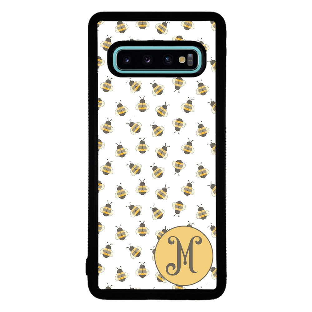 Cute Little Honey Bees Initial | Samsung Phone Case