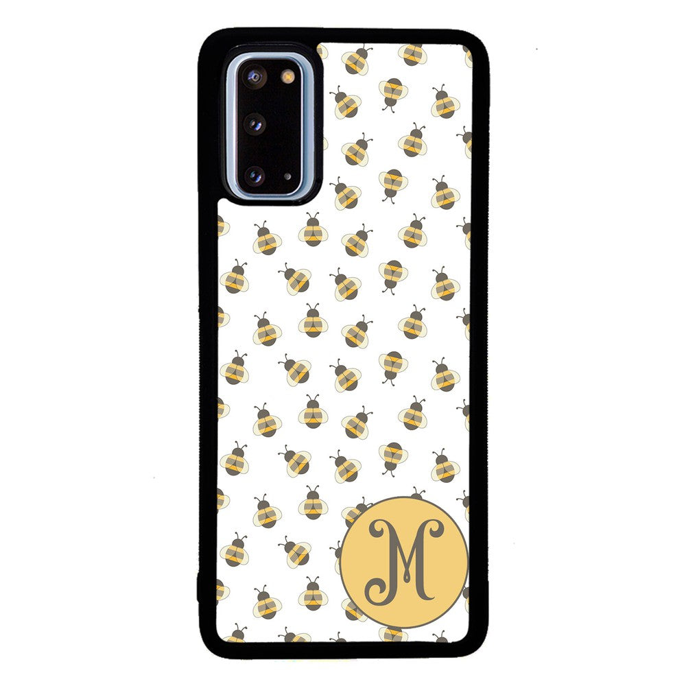 Cute Little Honey Bees Initial | Samsung Phone Case