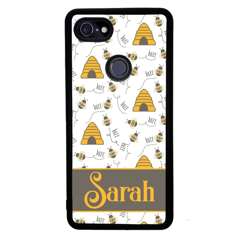 Honey Bee and Hive Personalized | Google Phone Case
