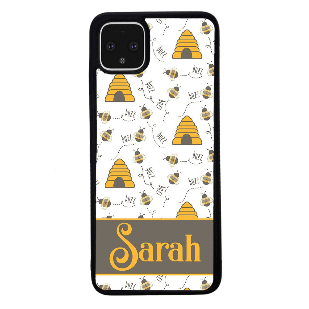 Honey Bee and Hive Personalized | Google Phone Case