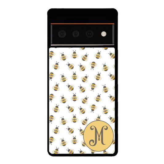 Cute Little Honey Bees Initial | Google Phone Case