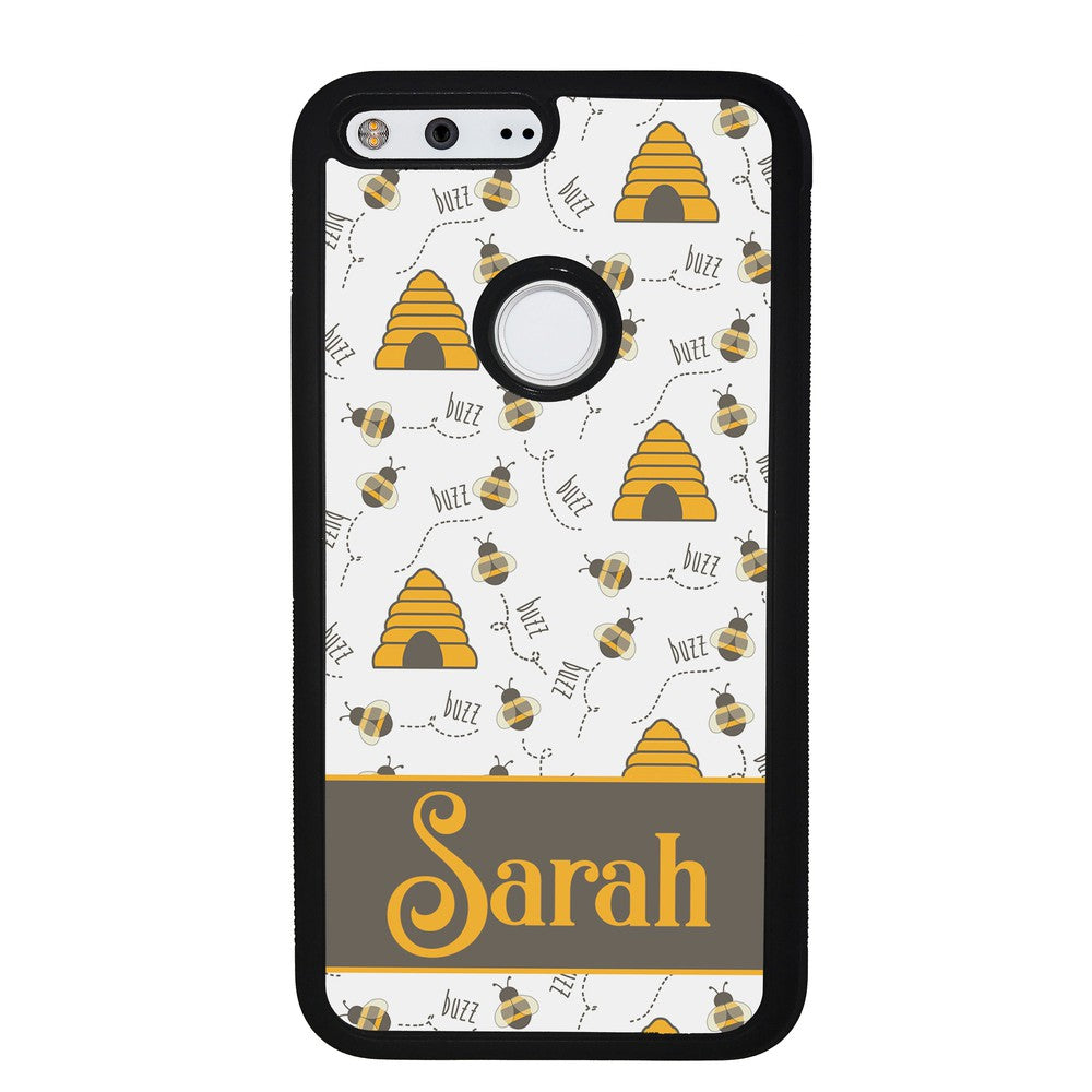 Honey Bee and Hive Personalized | Google Phone Case