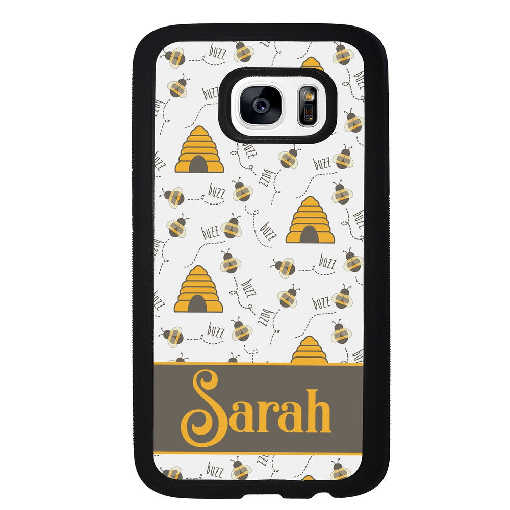 Honey Bee and Hive Personalized | Samsung Phone Case