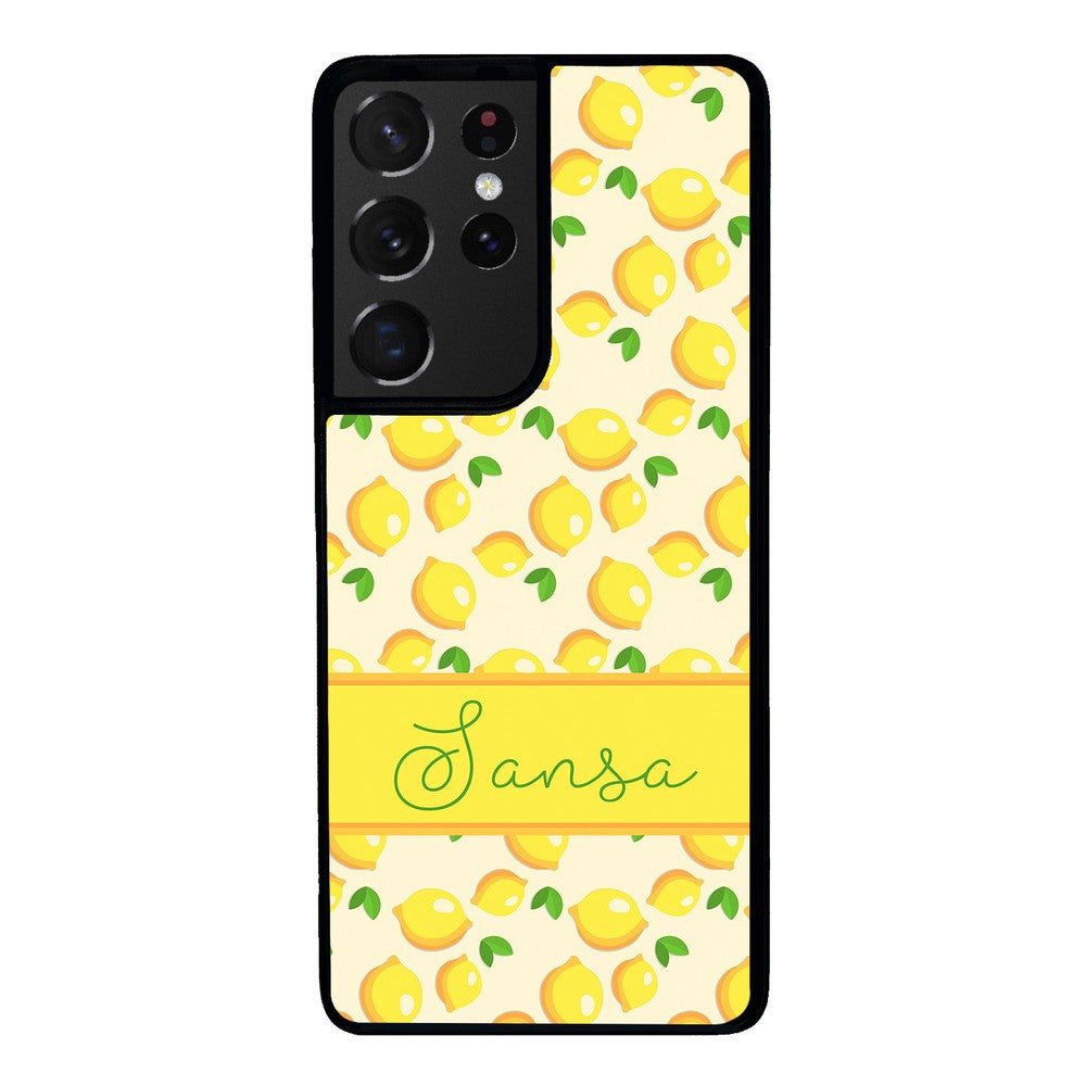 Lemon Pattern Personalized | Samsung Phone Case