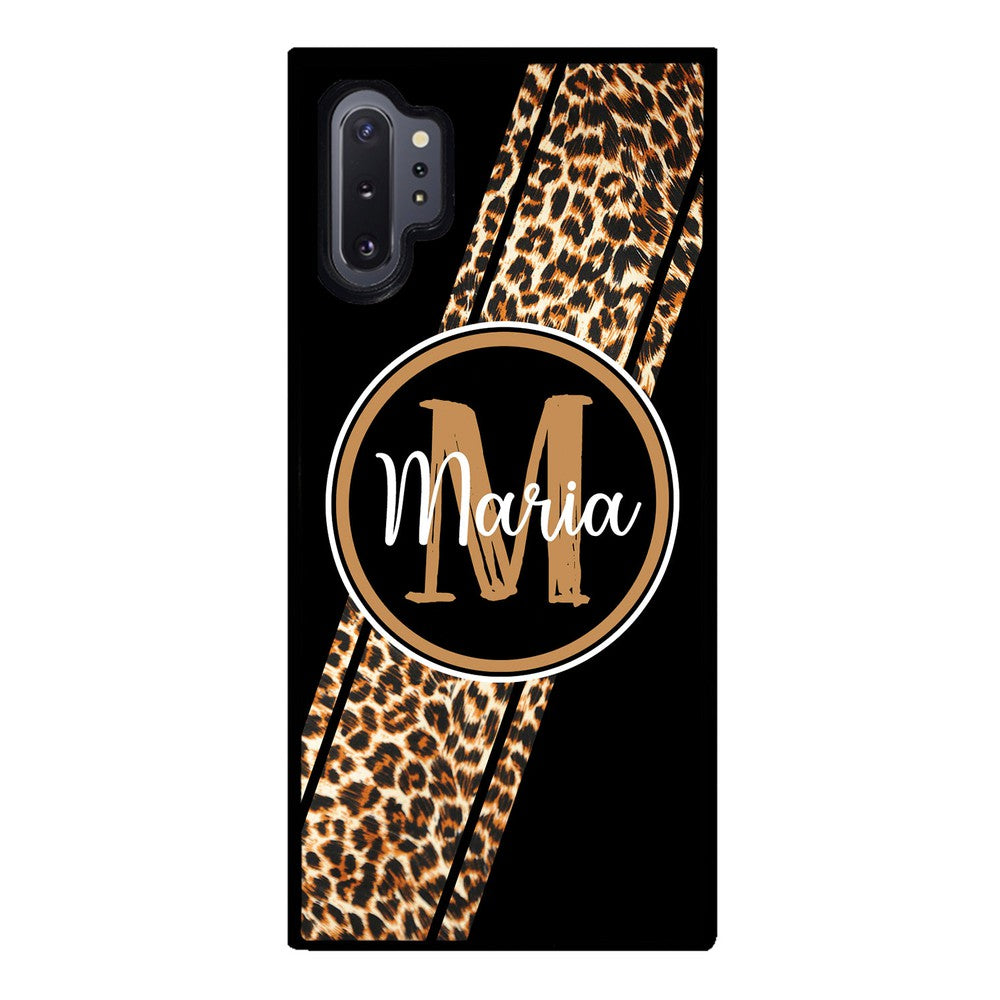 Leopard Animal Skin Stripe Personalized | Samsung Phone Case