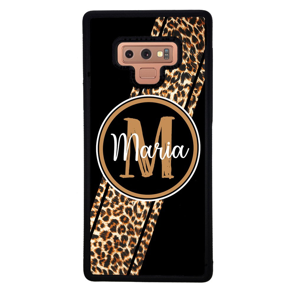 Leopard Animal Skin Stripe Personalized | Samsung Phone Case