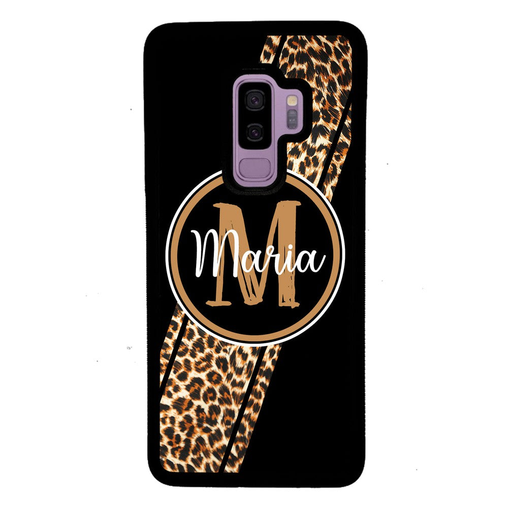 Leopard Animal Skin Stripe Personalized | Samsung Phone Case