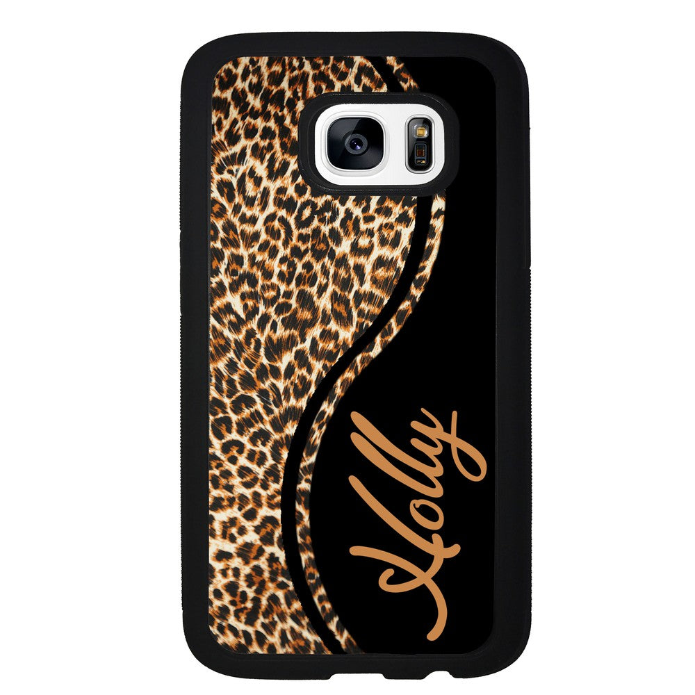 Leopard Curvy Personalized | Samsung Phone Case