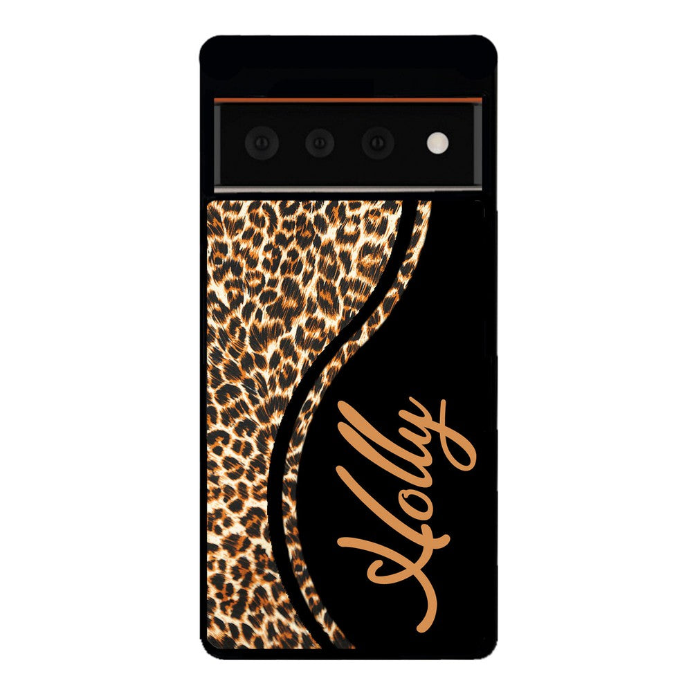 Leopard Curvy Personalized | Google Phone Case
