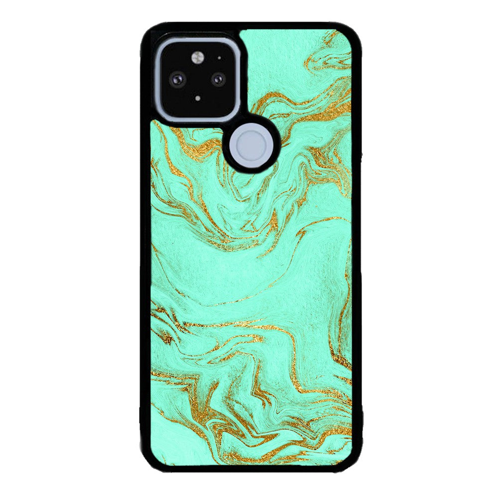 Mint and Gold Marble | Google Phone Case